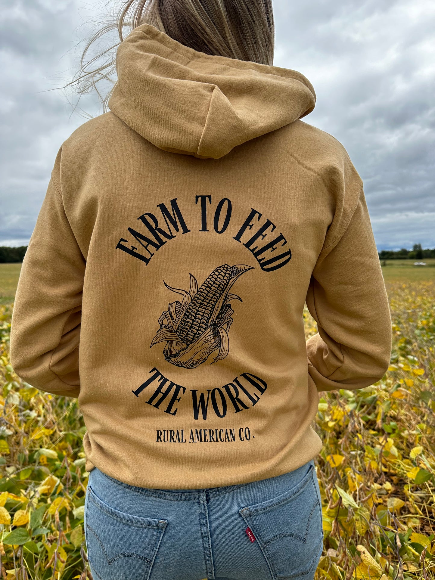 *PREORDER* 'Farm To Feed The World' Old Gold Sweatshirt